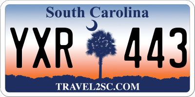 SC license plate YXR443