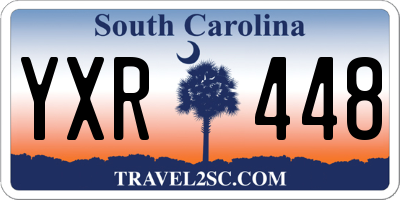 SC license plate YXR448