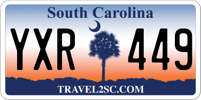 SC license plate YXR449