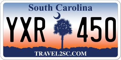 SC license plate YXR450
