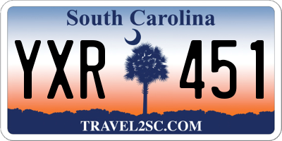 SC license plate YXR451