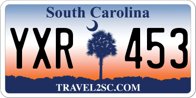 SC license plate YXR453