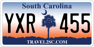 SC license plate YXR455