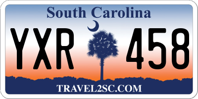 SC license plate YXR458
