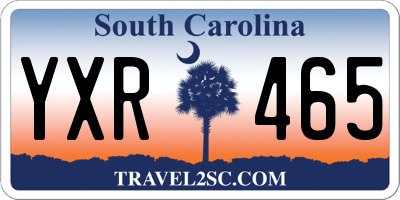 SC license plate YXR465