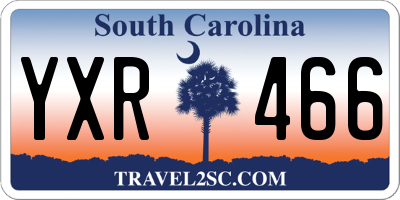 SC license plate YXR466