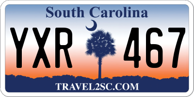 SC license plate YXR467