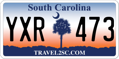SC license plate YXR473