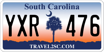 SC license plate YXR476