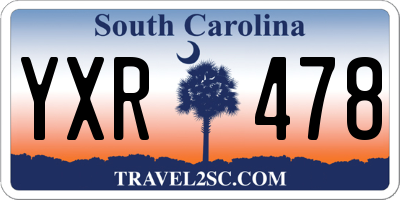 SC license plate YXR478