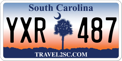 SC license plate YXR487