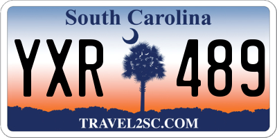 SC license plate YXR489