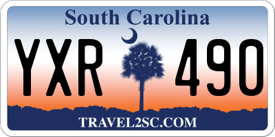 SC license plate YXR490