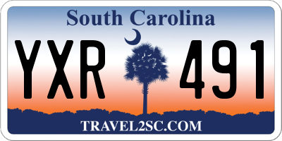 SC license plate YXR491