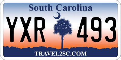 SC license plate YXR493