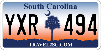 SC license plate YXR494