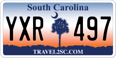 SC license plate YXR497