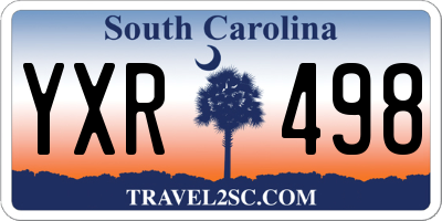 SC license plate YXR498
