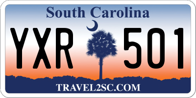 SC license plate YXR501