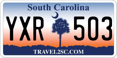 SC license plate YXR503