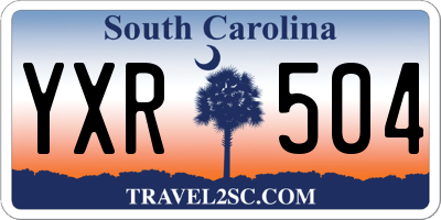 SC license plate YXR504