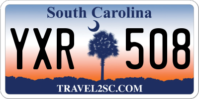 SC license plate YXR508