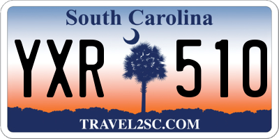 SC license plate YXR510