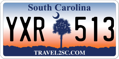 SC license plate YXR513