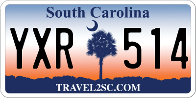 SC license plate YXR514