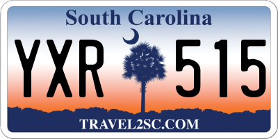 SC license plate YXR515