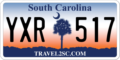 SC license plate YXR517