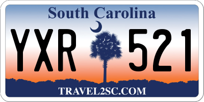 SC license plate YXR521