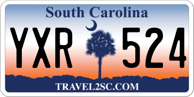 SC license plate YXR524