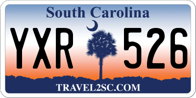 SC license plate YXR526