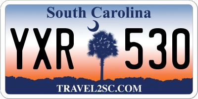 SC license plate YXR530