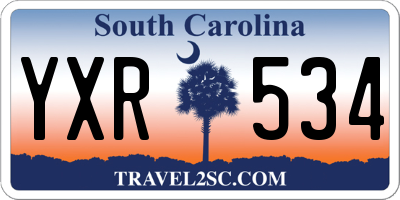 SC license plate YXR534