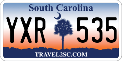 SC license plate YXR535