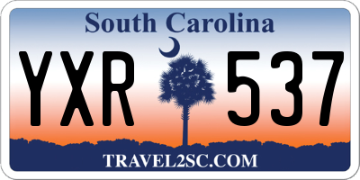 SC license plate YXR537