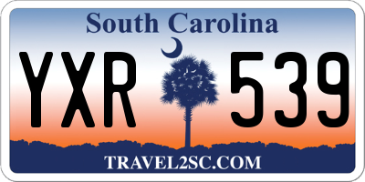 SC license plate YXR539
