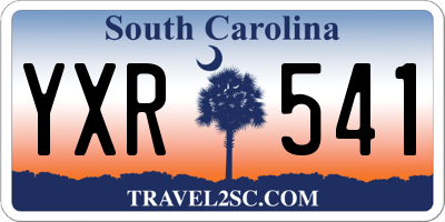SC license plate YXR541
