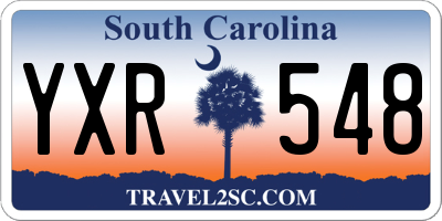 SC license plate YXR548