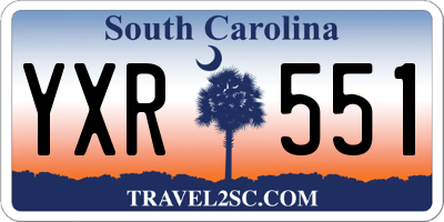 SC license plate YXR551