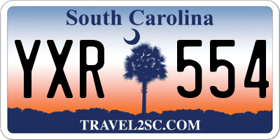 SC license plate YXR554
