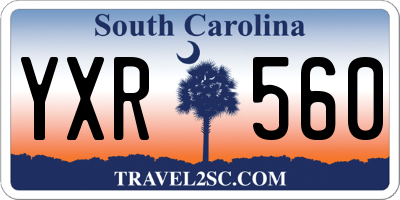 SC license plate YXR560
