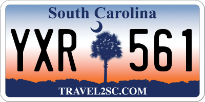 SC license plate YXR561