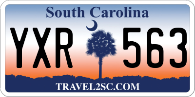 SC license plate YXR563