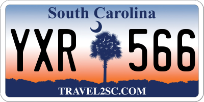 SC license plate YXR566