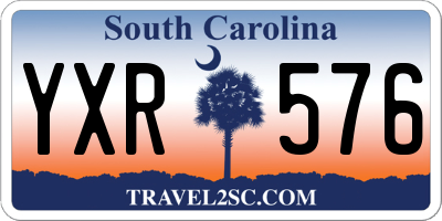 SC license plate YXR576