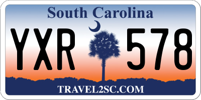 SC license plate YXR578