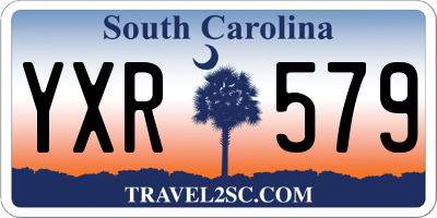 SC license plate YXR579
